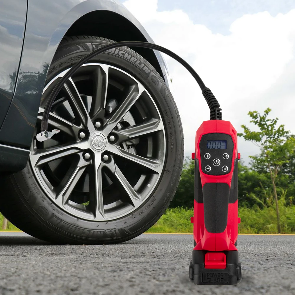 TIPTOP 20V 12V Cordless Tire Inflator Home Car Air Pump Portable 150PSI Electric Air Compressor For Car Tire
