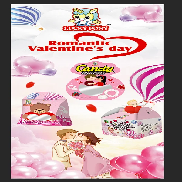 candy bracelets with Individually Wrapped Dextrose candy necklace with colorful bead fruity  19g/pc 100pcs/bag OEM AVAILABLE