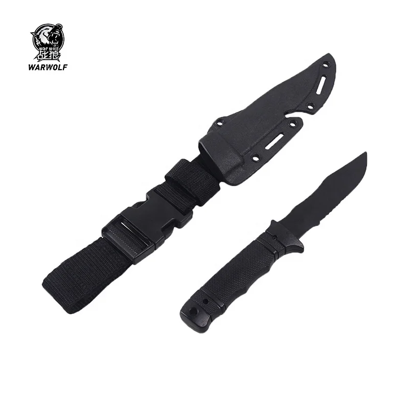 bayonet training rubber dummy ABS tactical pocket combat knife with sheath