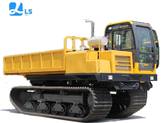 Mini Crawler Dumper Trucks Rubber Track 1 Tons Crawler Transporter Dumper
