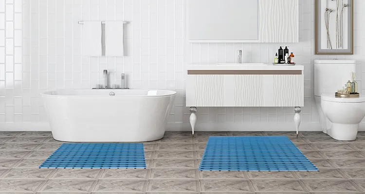 Doormats wet area Slip protect slatted wet room pvc plate mats