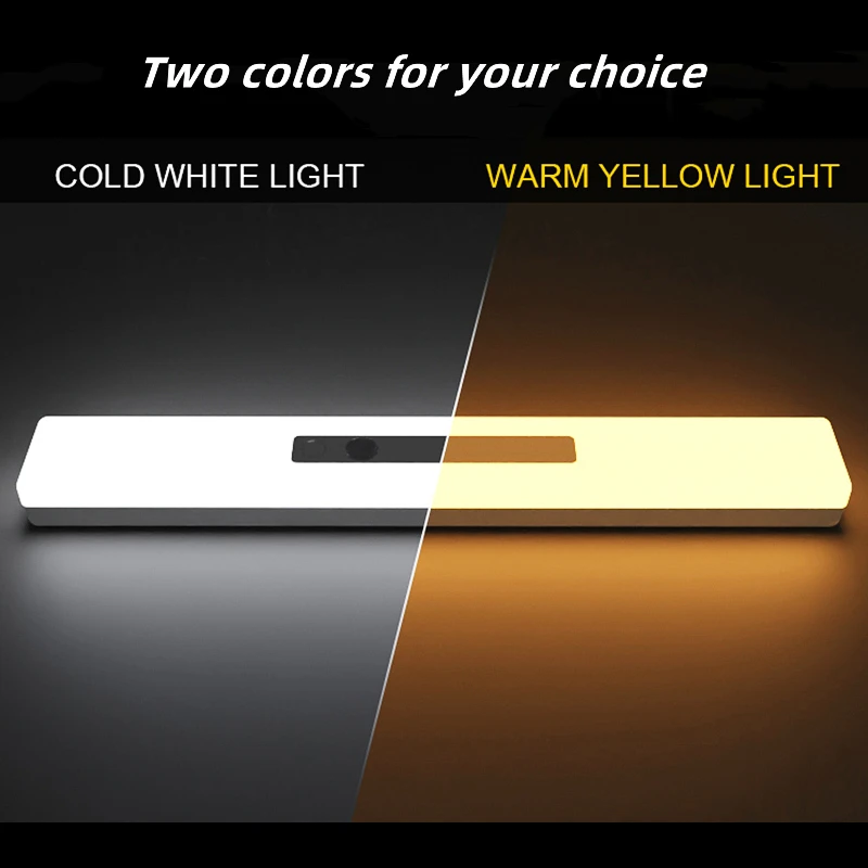 2022 New design 21cm/30cm motion sensor led under cabinet light wireless led closet light with ultra-long life battery 2600mah