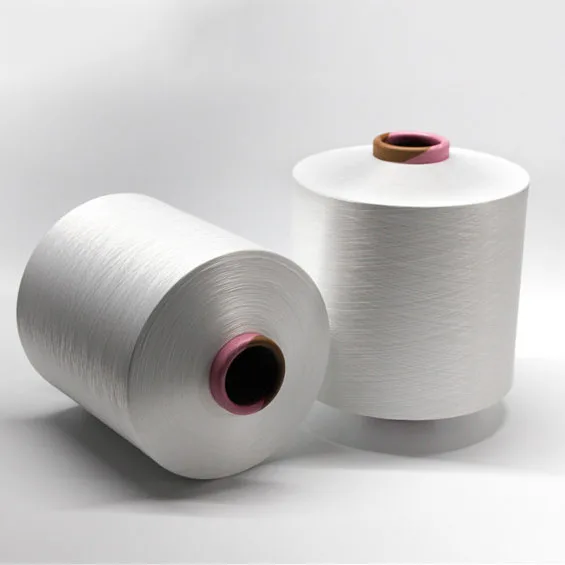 Shunyuan 100Polyester Yarn 150D/144F DTY  raw white low stretch Polyester yarn for circular machines