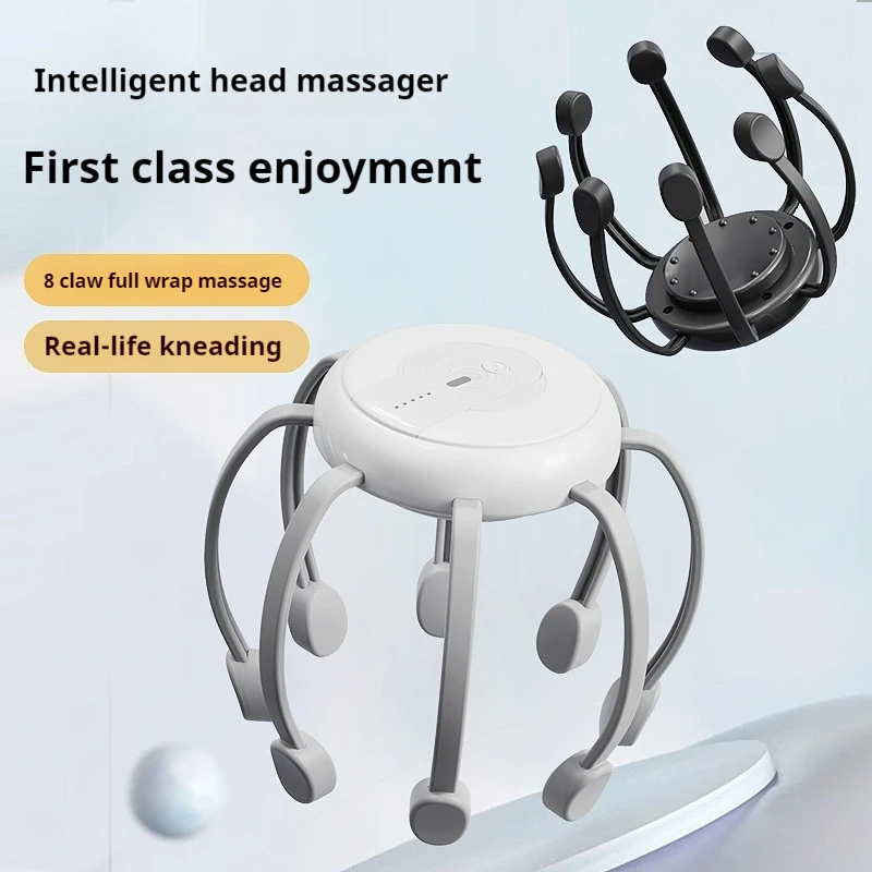 2024 Amazon Best-Selling Automatic Vibration Scalp Massager Relaxation Decompression Octopus Head Massager