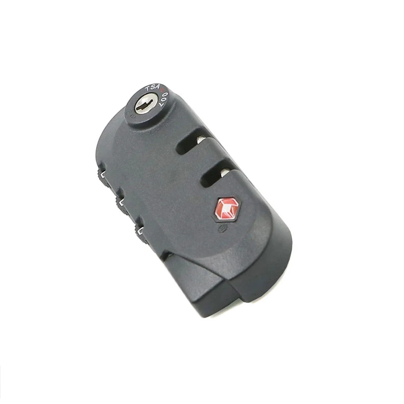 Hot Sale Plastic Security Resettable 3 Digits Dial Combination Travel Luggage Zipper Lock TSA Lock