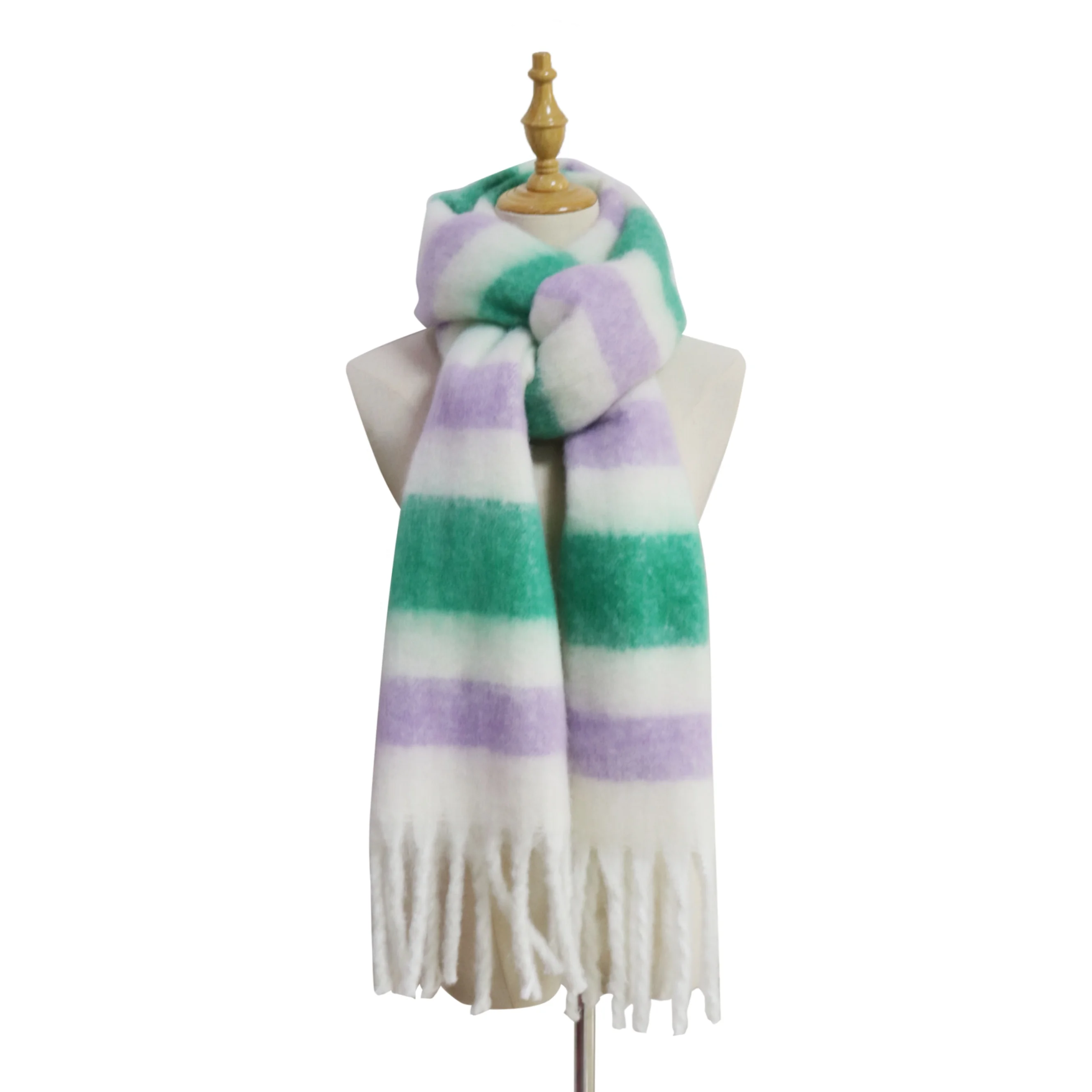Customized Hot selling Manufactured Directly New Fashionable Female Warm  Woven Scarf Shawl