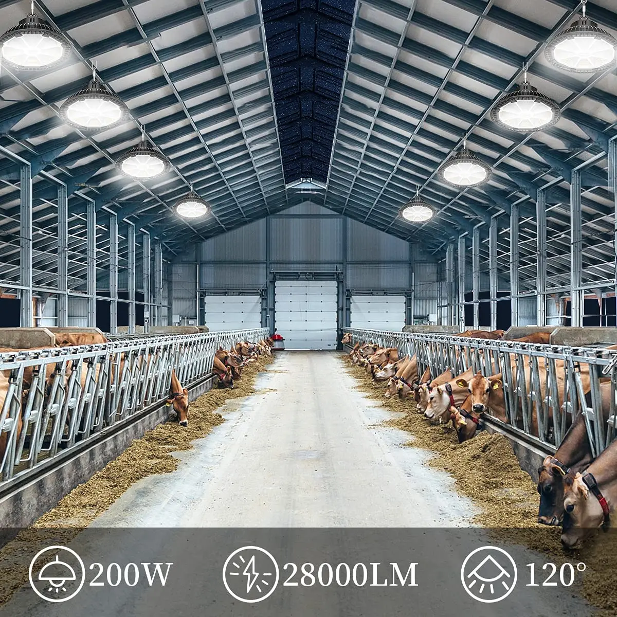 Brand New Industrial Lighting Reflector High Bay Light Professional Led Ufo Highbay 200W For Exhibition Warehouse