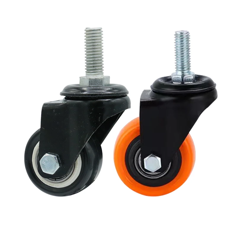 38mm50mm63mm black sofa universal caster ball double bearing heavy load brake caster