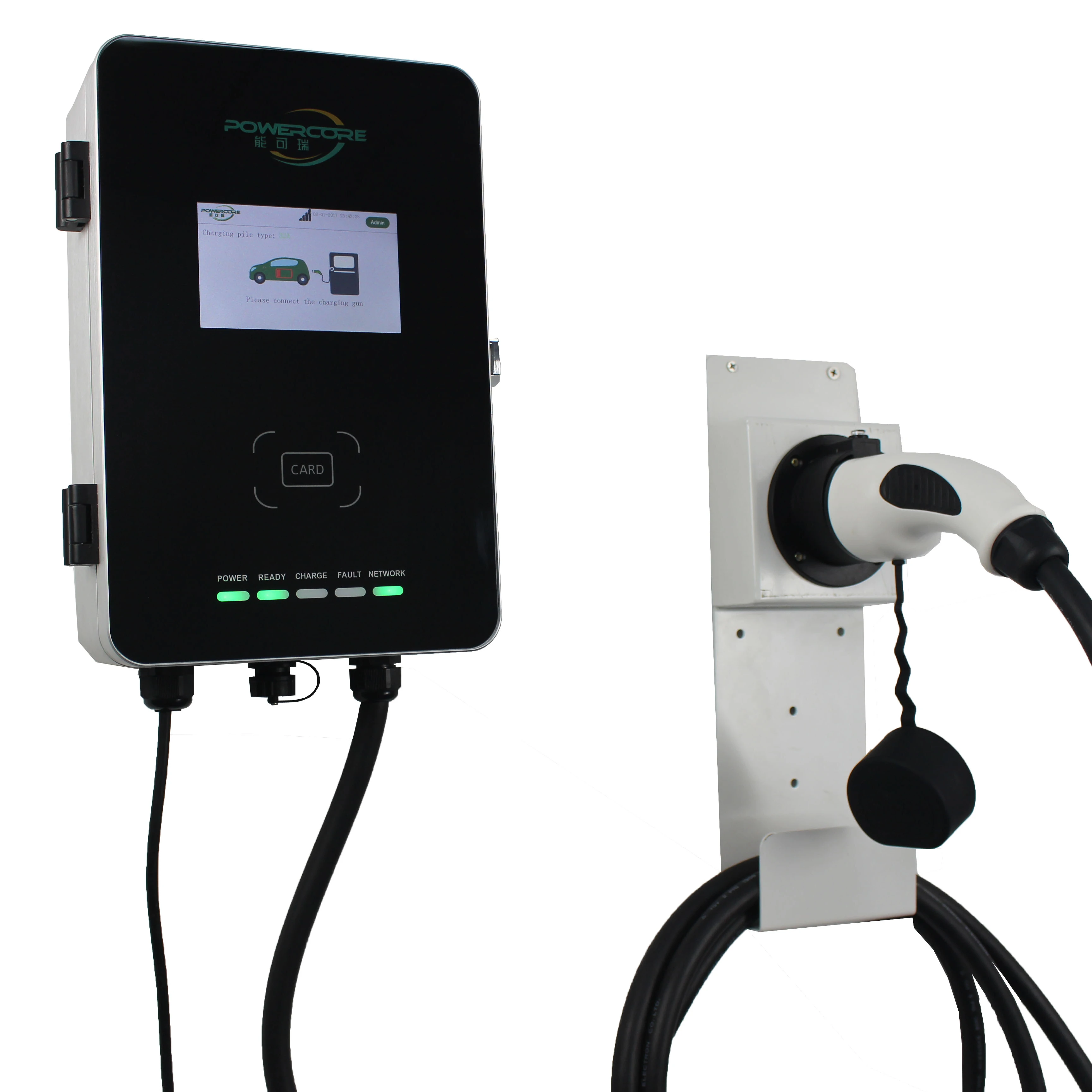 7kw/22kw EV зарядное устройство WALLBOX для типа 1 или 2