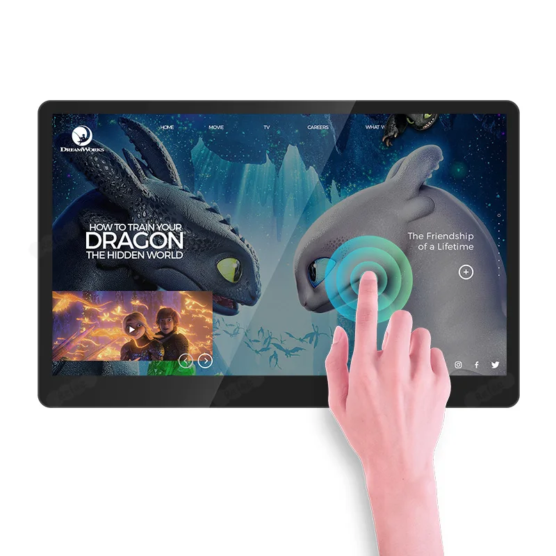 High Quality Android Wall Mounted Touch Screen Kiosk Monitor Screen Digital Signage Screens