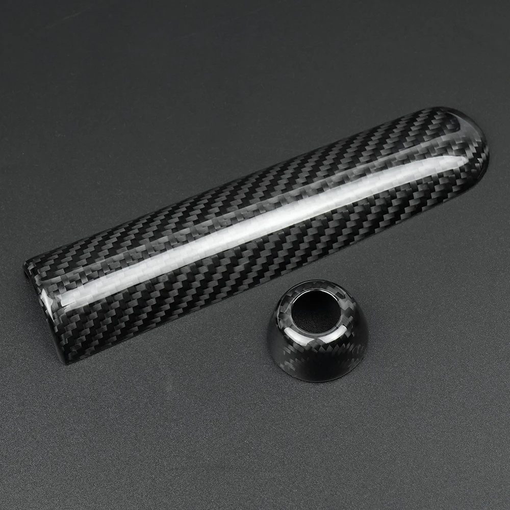 Shasha Carbon Fiber Hand Brake Cover Set Interior Accessories Decoration Cover For Mini Cooper F55 F56 F57