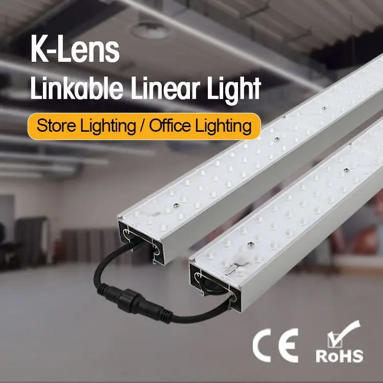 Continuous connected industrial LED linear trunking system & batten light from SHINELONG