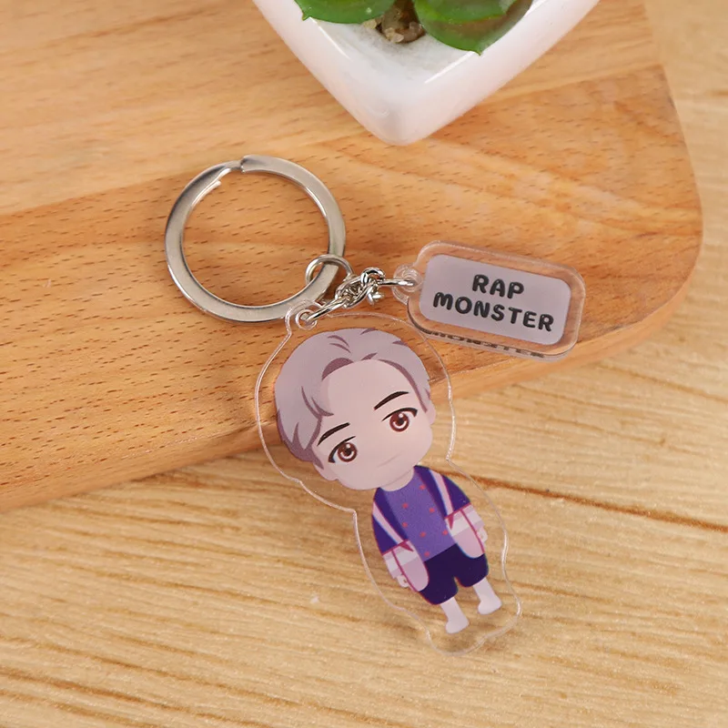 Cheap wholesale Promotional Keychain Double Side Printed Acrylic Keychain Kpop Stars Keychain