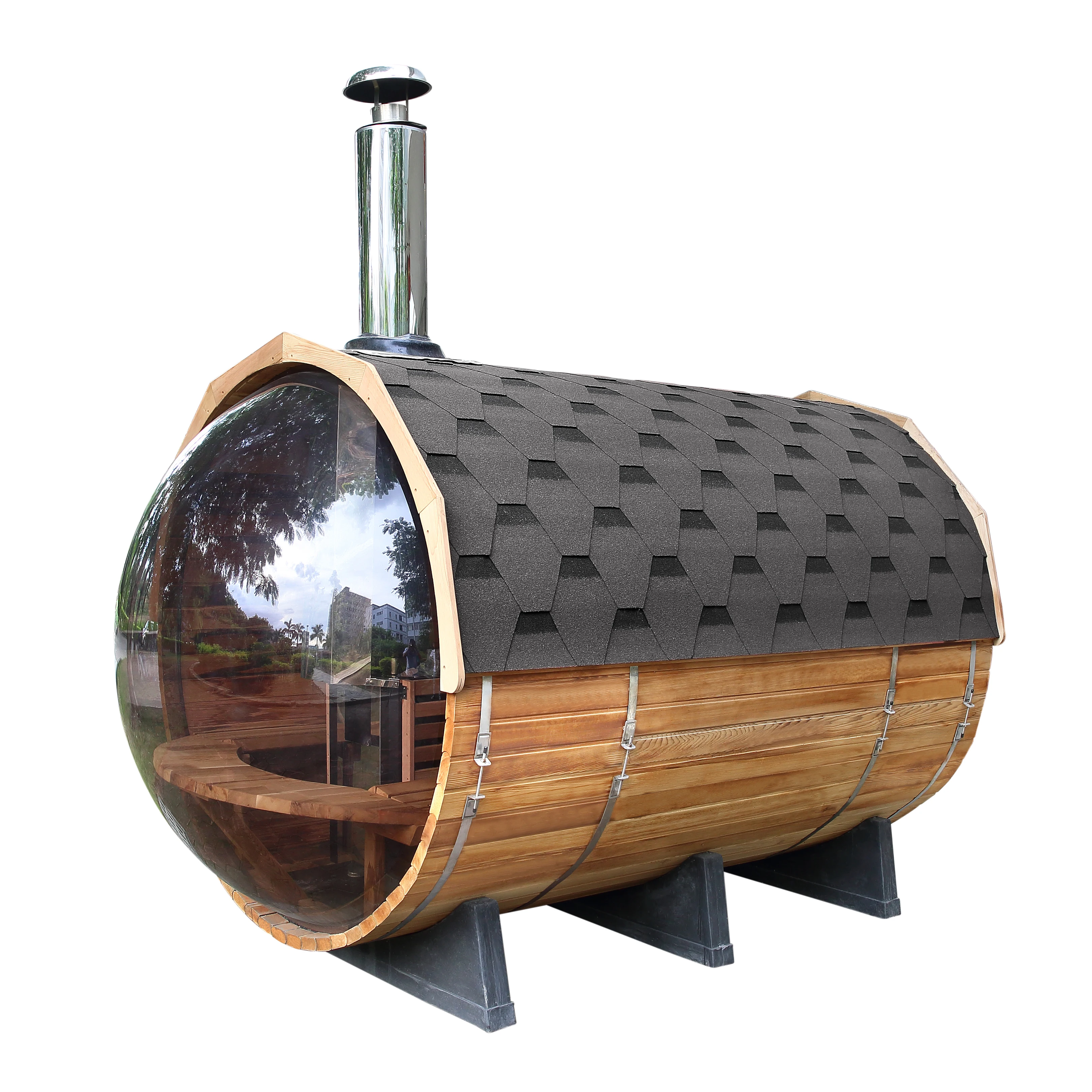 High Quality cheap price cedar barrel sauna outdoor home use sauna and outdoor sauna with wood furnace