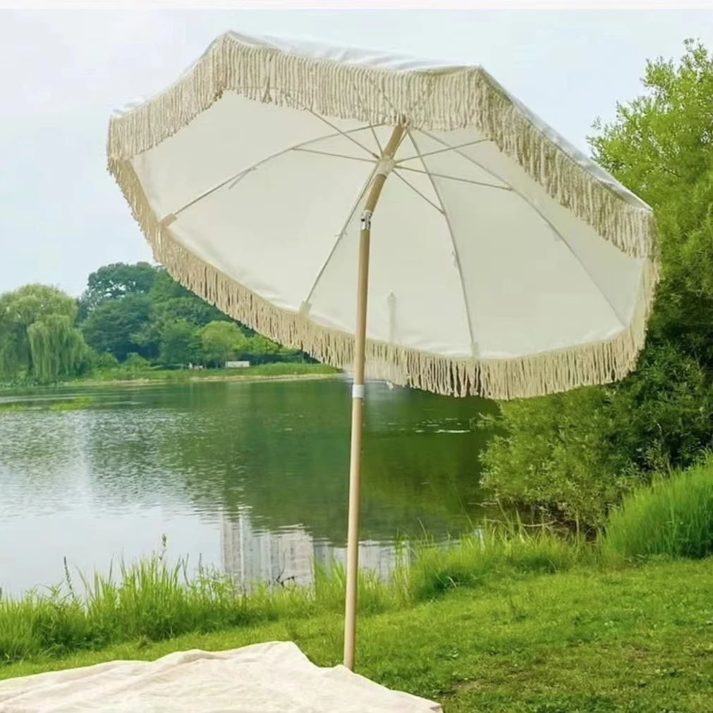 Waterproof And Sun Proof Cheap Outlet Garden Aluminum Alloy Columns Beach Patio Swimming Pool Outdoor Umbrella