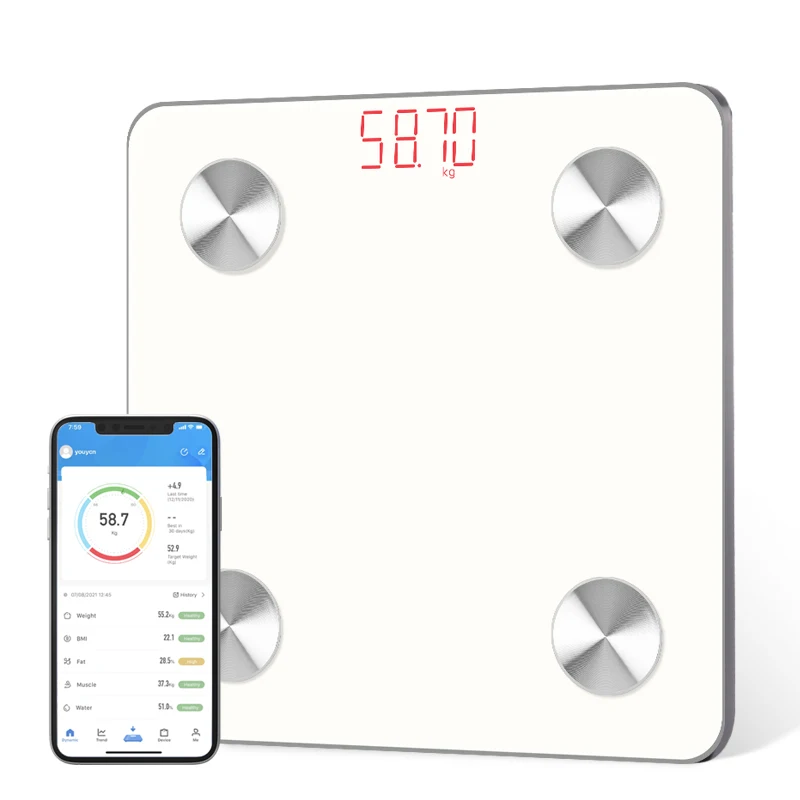 Custom Logo Weight Scale Body Fat Scale Scale 180kg Digital Display Battery With Free App
