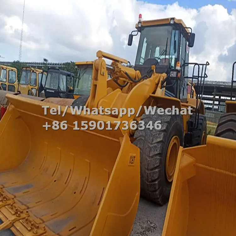  Подержанный фронтальный разрядный погрузчик Cat 966H 5 тонн от японского бренда на