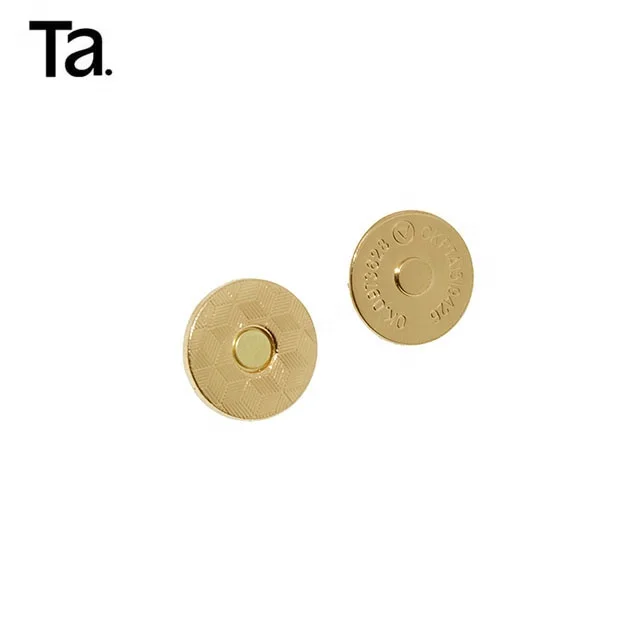 TANAI 18mm accessories logo design round shirt bag cloth zinc alloy cover custom adjustable metal snap buttons for clothes