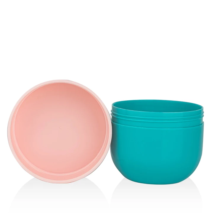 150ml 200ml 300ml 500ml PP custom body butter jars plastic cosmetic skincare cream jar for skin care plastic jar for scrub