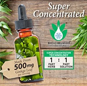 wholesale OEM/ODM Ginkgo Leaf Extract Stimulates Healthy Memory Mood & Concentration 2oz