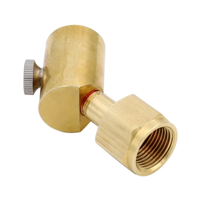 Co2 Cylinder Refill Adapter Co2 Tank to Soda Cylinder with Release Valve for Soda Maker Co2 Cylinder