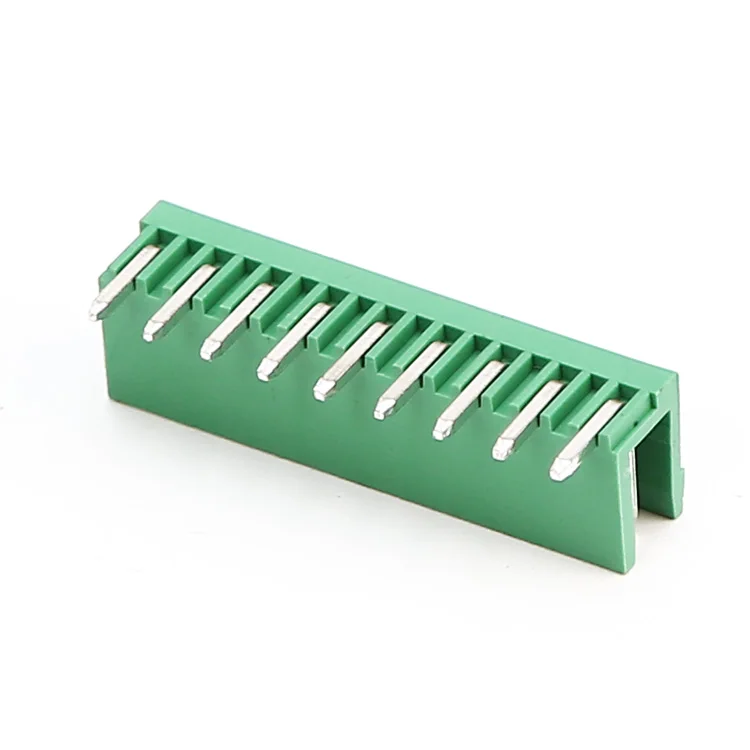 ZBHT508V ZBHT508R pitch 5.08 vertical angle 45 degree female male socket pcb pluggabble terminal block