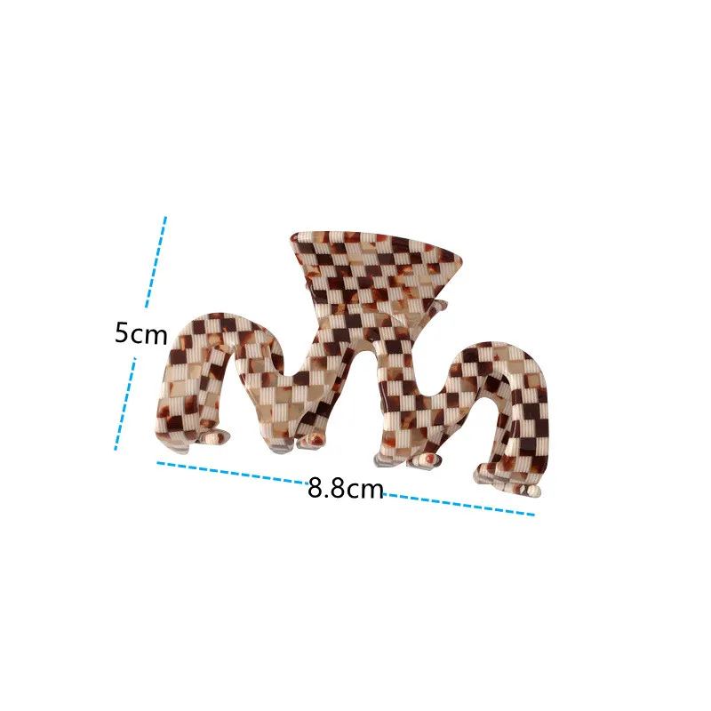 New Korean INS Hair Claws Fashion Style Popular Acetate Hair Claws Clips Colorful Tortoiseshell Hair Accessories Irregular