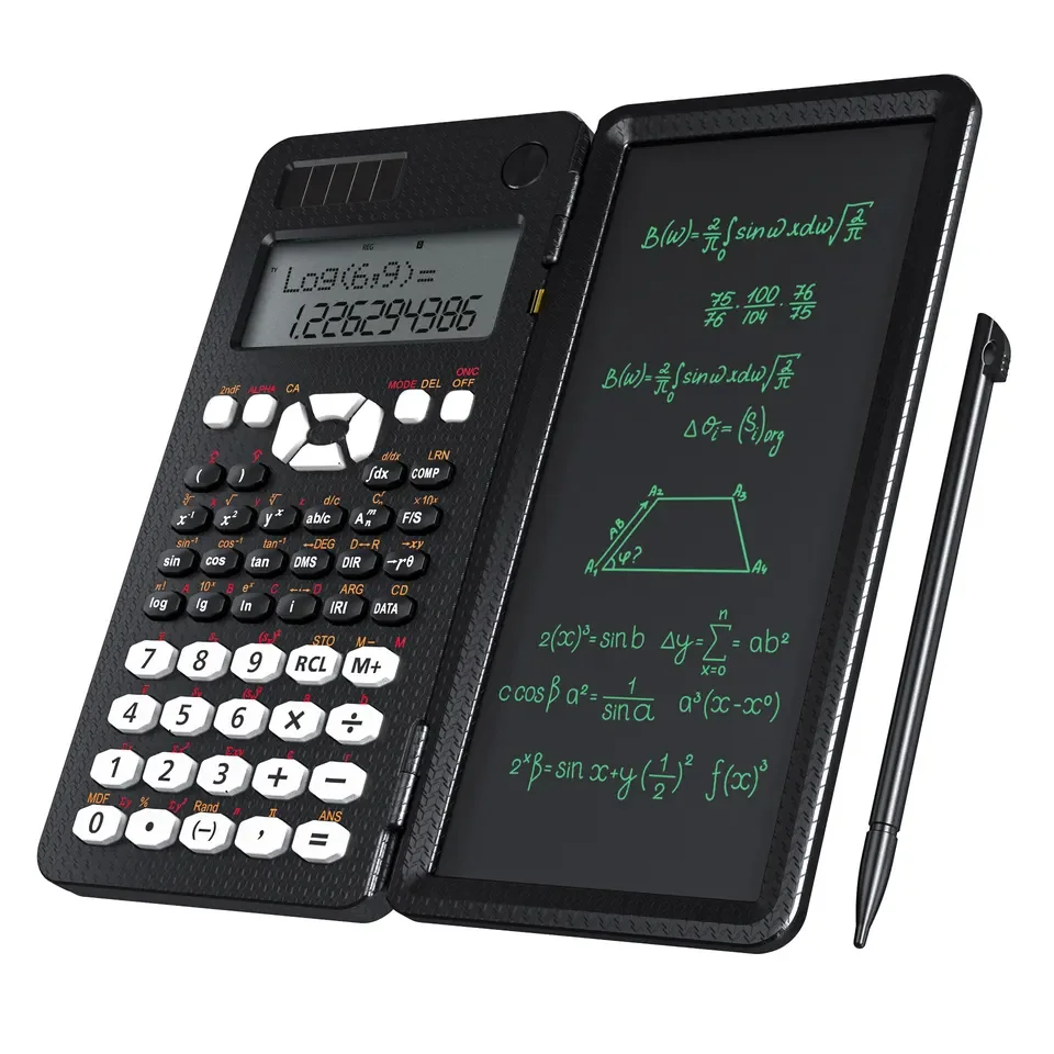 10+2 Digits Writing Pad Calculator TY-991MS  Solar And Battery Powered  Scientific Study Calculator
