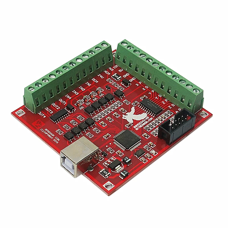 CNC MACH3 4 Axis 100Khz Breakout Board USB 4 Axis Interface Driver Motion Controller