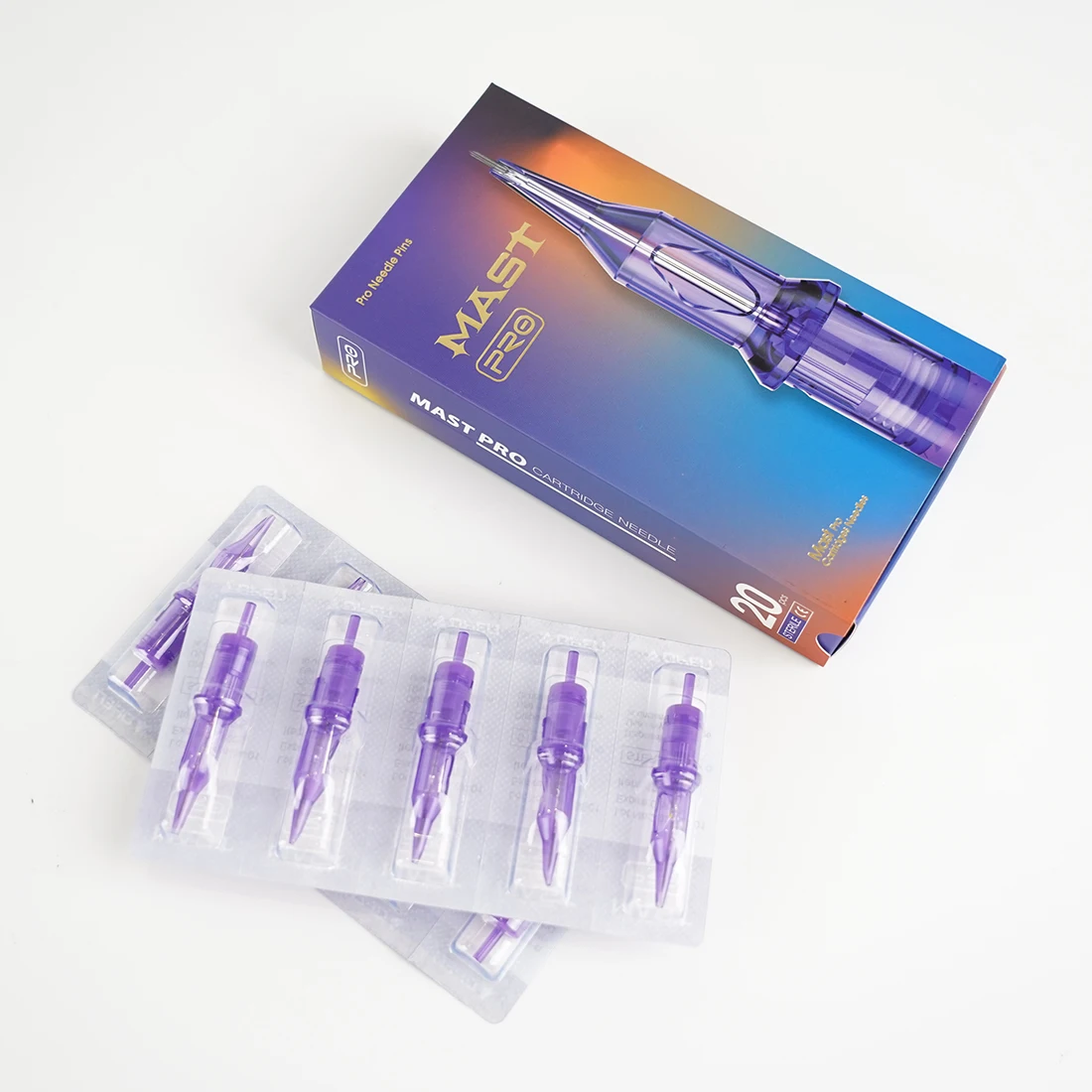 Mast Pro Tattoo Cartridges Needles Tattoo Supply 0.30MM Round Liner- Box of 20