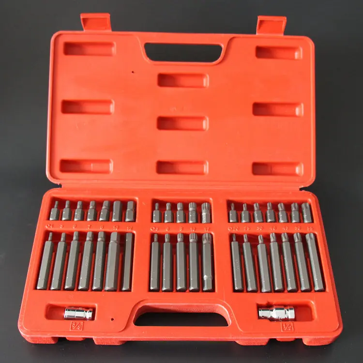
40pcs Factory Wholesale Drive Torx Bit Socket Screwdriver Socket Bit Set 