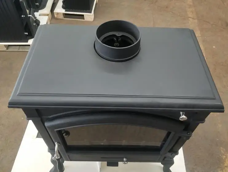Hot Seller Large Cast Iron Stove Good Efficiency Indoor Wood Burning Stove Matt black Fireplace