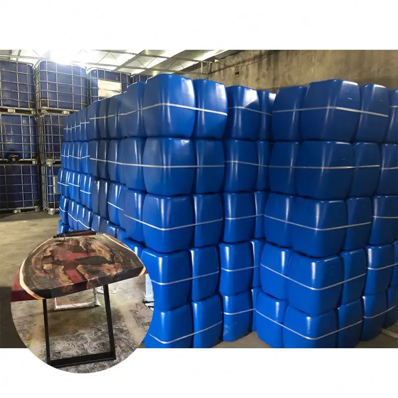 High glossy transparent coating type epoxy AB glue for 3d metallic floor countertop photos surface coating