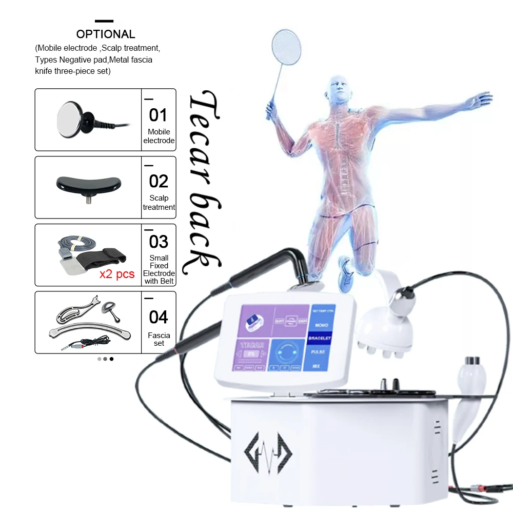 Самая популярная машина 6 в 1 diathermy tecar RF пациентная пластина оборудование для физиотерапии