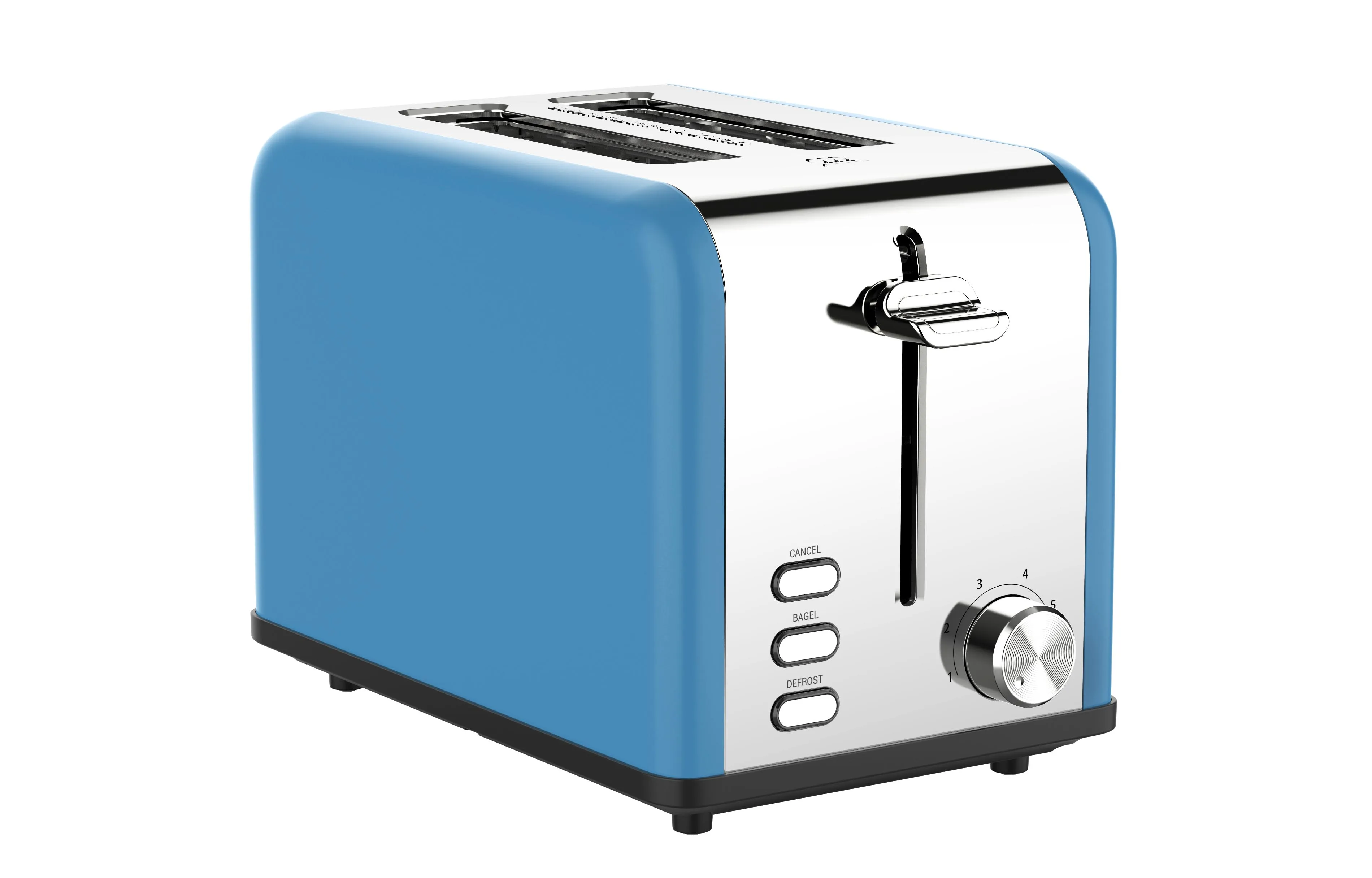 Custom Factory Household Appliance extra Wide Slot 2-Slice Bread Toaster Stainless Steel Electric Toasters