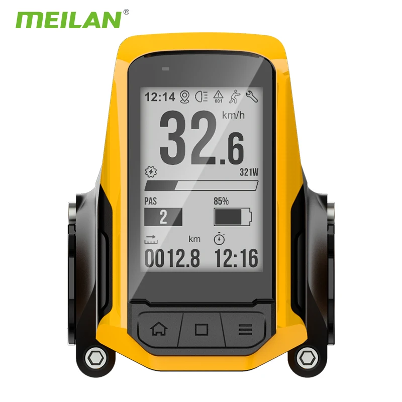 Meilan E1 Ebike Lcd Display Smart Ebike Computer GPS Tracking On-Board Computer uploaded to Meilan APP OEM ODM ebike display