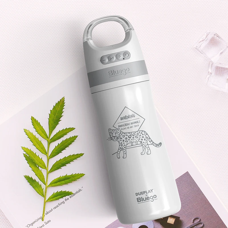 Amazon Customized Multifunctional Music Cup Smart Water Mug With blue tooth Intelligent thermo cup water bottle with lights up