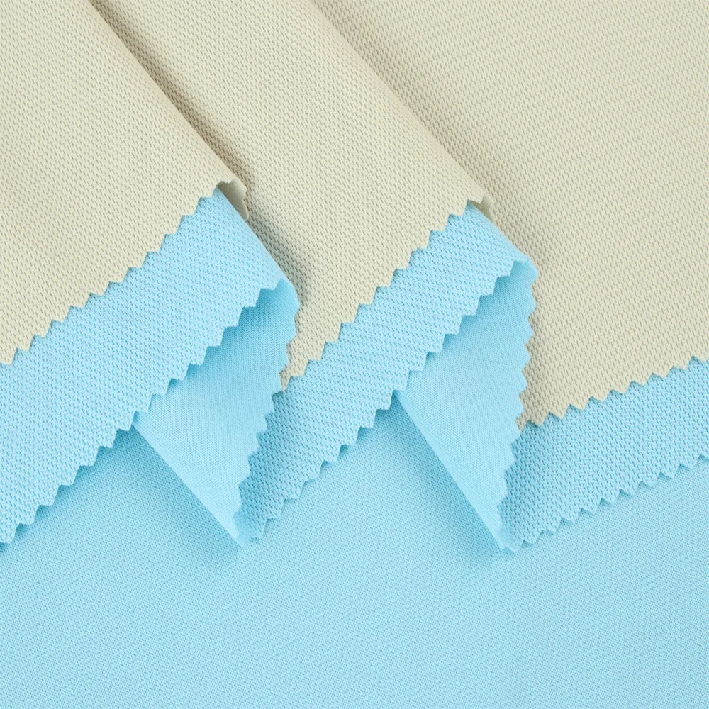 J077 Sample Order DAHONG Fabrics T Shirt Manufacturer Soft Mesh Sweat Shirt Fabric Good Price Sports Wear Fabric