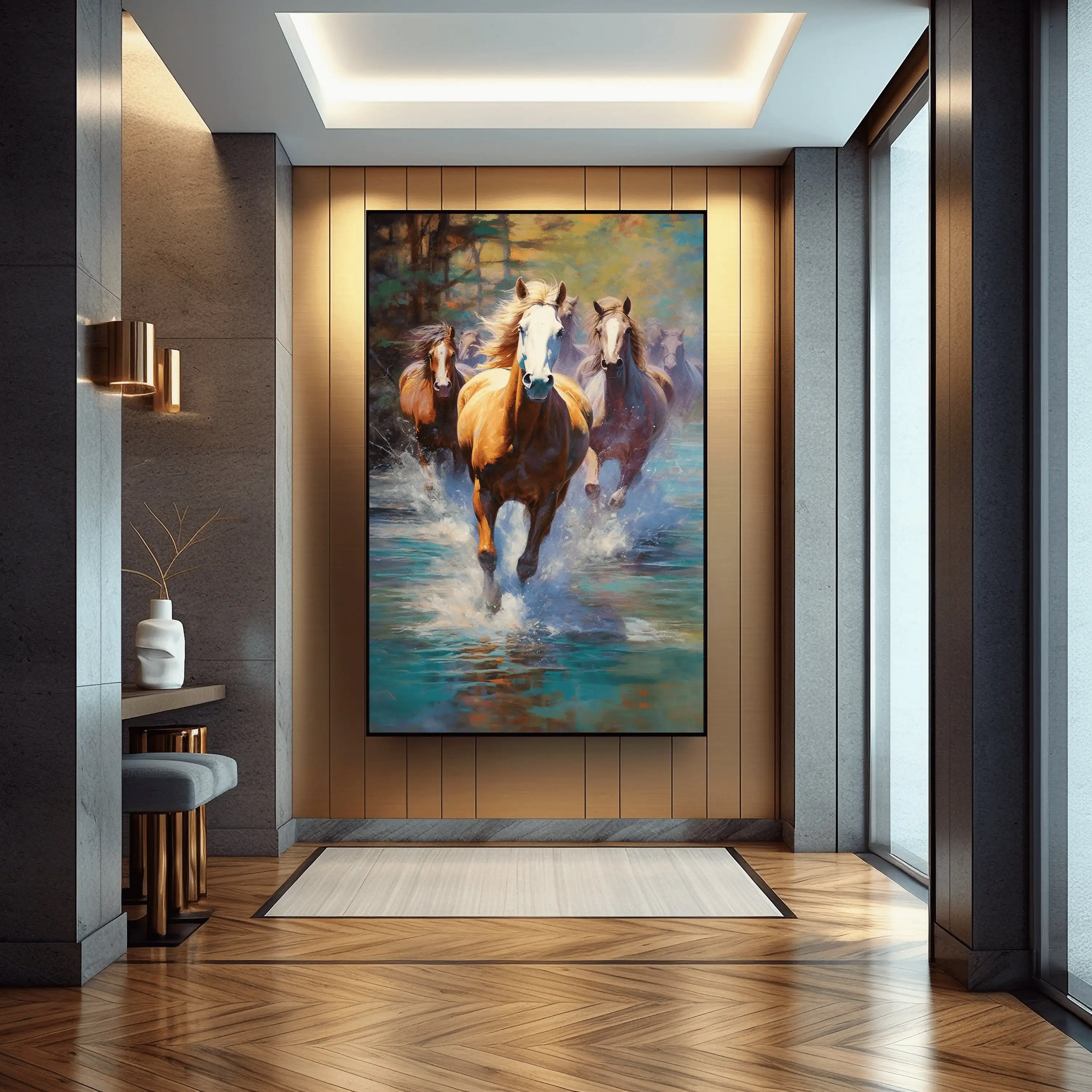 New design Horse Art Oil Paintings on Canvas Posters and Prints Modern Animal Art Wall Picture For Living Room Home Decor
