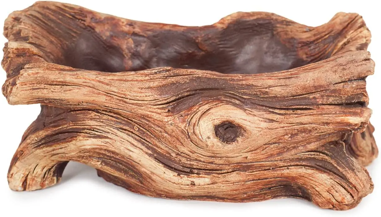 Dropship Vintage Gardening Pots Log Driftwood Planter Wood Creative Vintage Imitate Plant Container Cement Flower Pot Plant