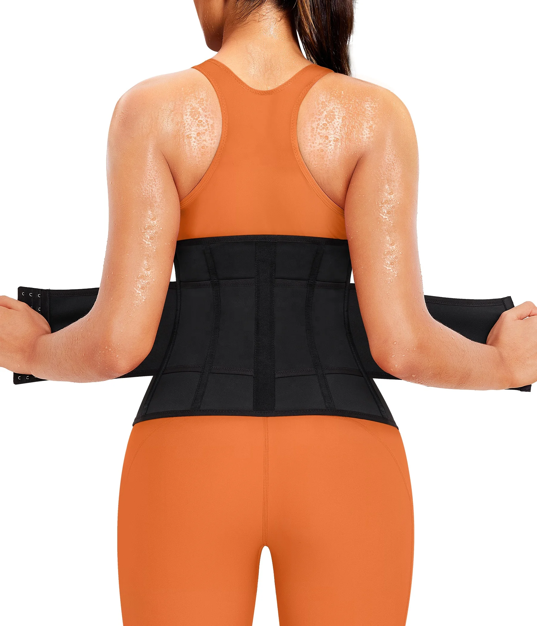 Women Sweat Waist Trimmer Trainer Sauna Corset Workout Belt Belly Band Stomach Wraps Body Shaper Sports Girdle