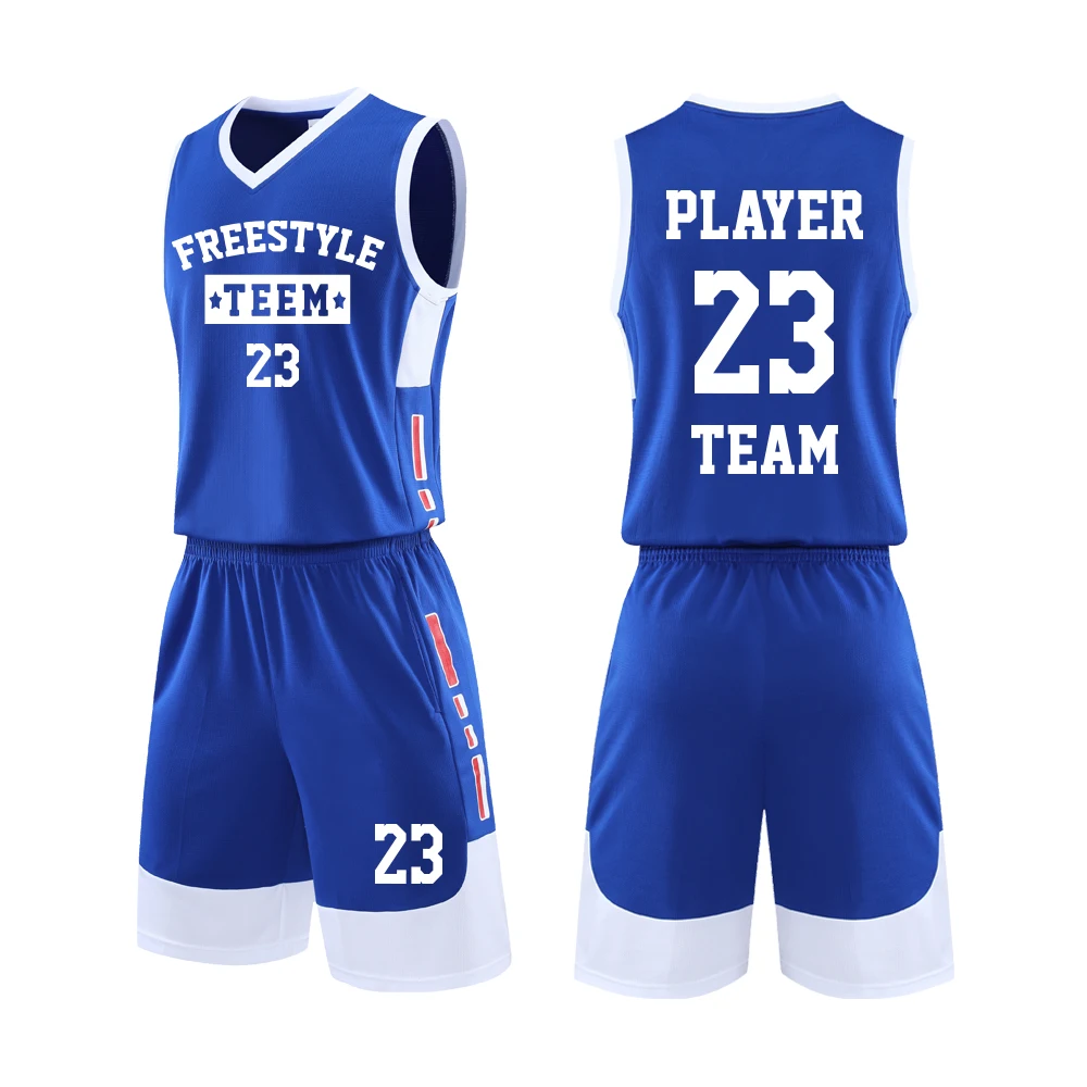 Customized Hot Selling Jersey Men Double Sided Practice Reversible Basketball Jerseys Set