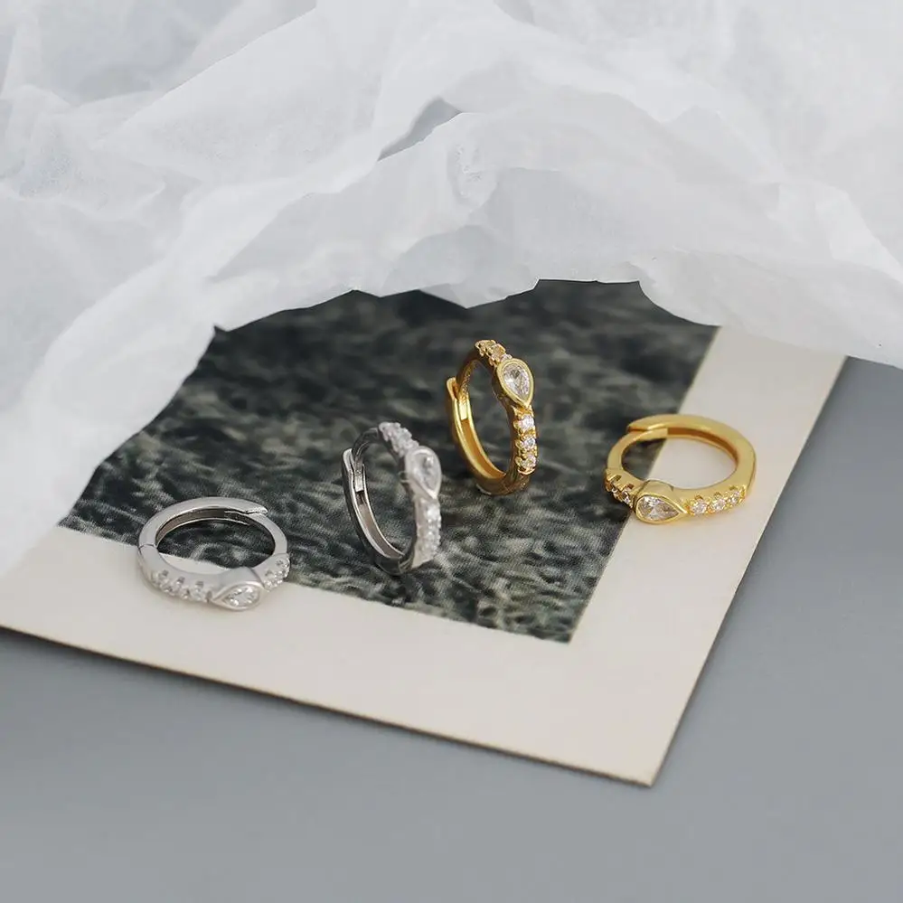 Stainless Steel Earring Enamel Chunky Huggie 2023 Custom African Ear Pearl Heart Black Wholesale Dainty Sterling Tragus Earrings