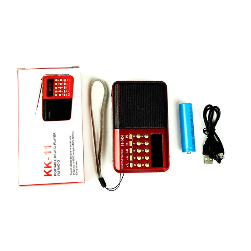 Portable USB tf Card Am Fm Led Display Transmitter Portable Portable Digital Radio vintage radio