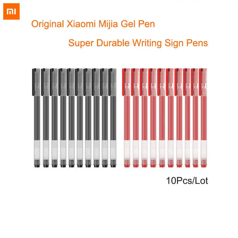 Xiaomi Gel Pen Mijia Super Durable Writing Sign Pen MI 0.5mm School and Office Xiaomi Giant Can Write Gel Pen Refill MiKuni Ink