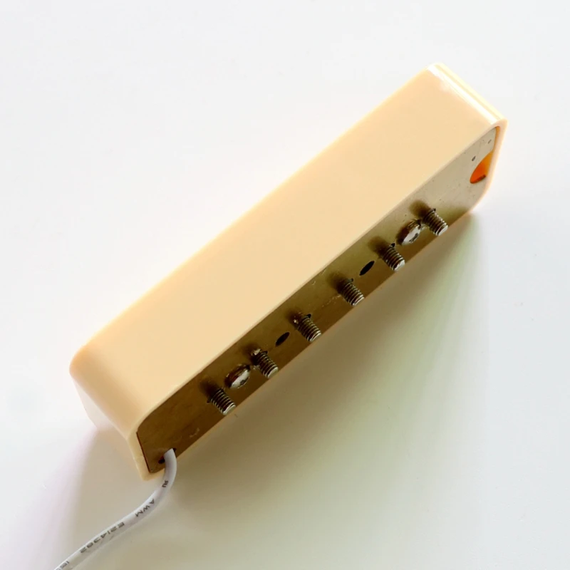 Donlis 1set Ivory Alnico 2 Magnet Bar Soap Bar P90 Guitar Pickups in Black for Quality Custom Single Coil Electric Guitars