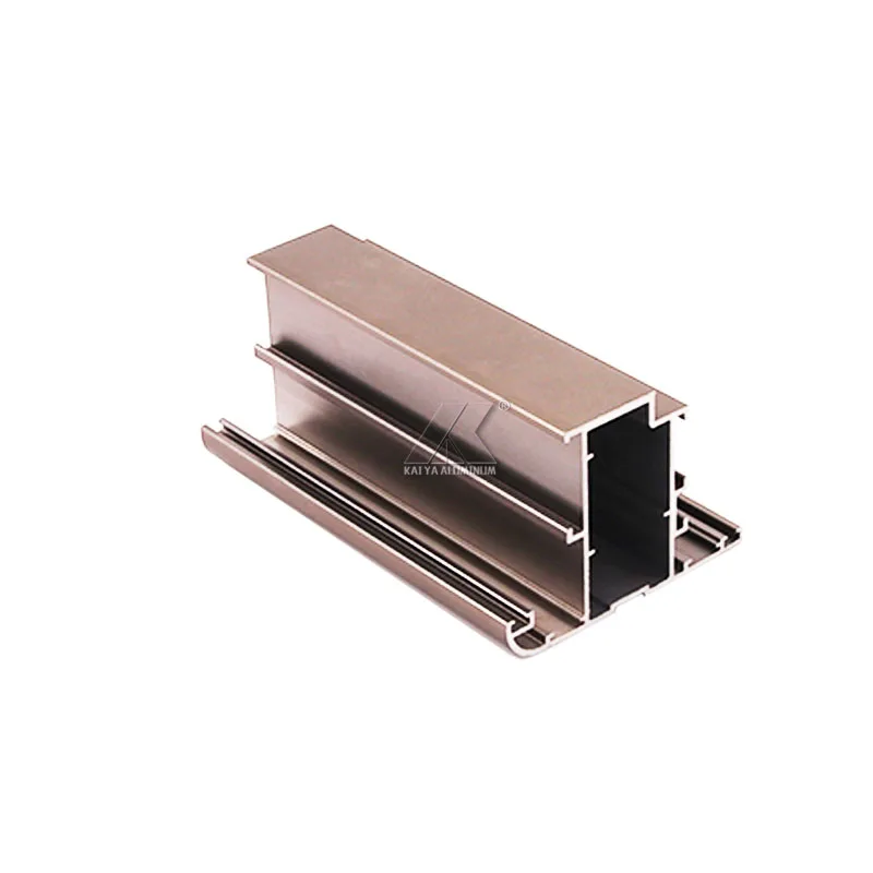 Anodized brown aluminium profile sliding window accessories for windows and doors