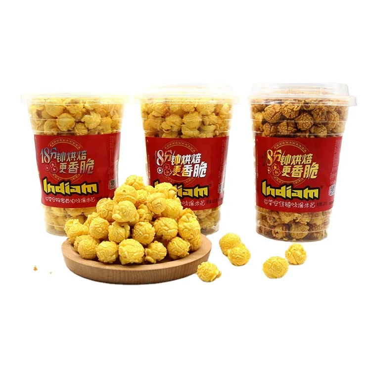 Chinese head brand Indiam popcorn that perfectly balances crunch and sweetness nutritious and savory