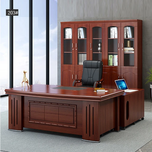 GuoDing  office furniture Best Seller CEO Boss Table modern Fashion 1.2 meter luxury boss executive desk