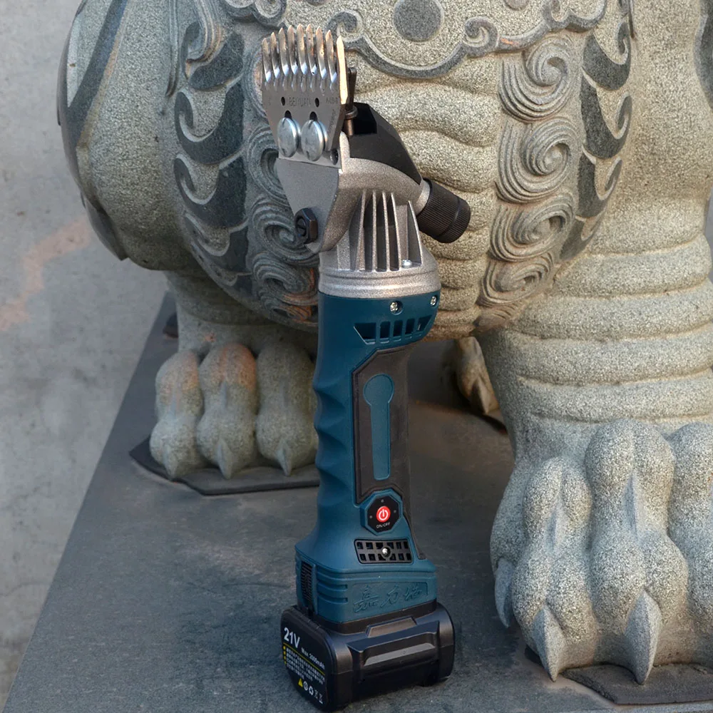 SY28 Sheep Shears Cordless Professional Rechargeable Shearing Clipper 21V with 6 Speed and 2 Lithium Batteries